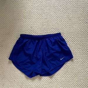 Royal blue Nike running shorts